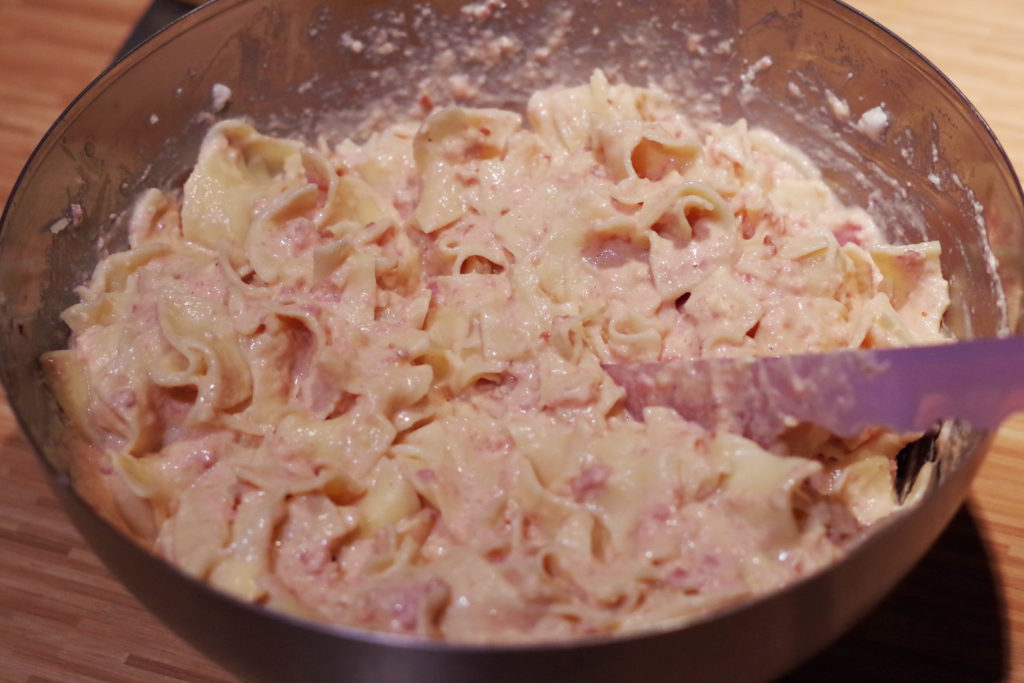 Sonkás tészta elkészítése